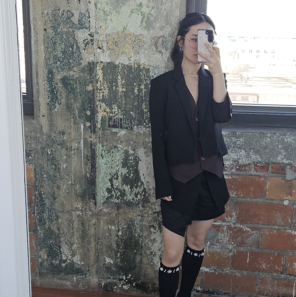 Helmut Lang cropped blazer